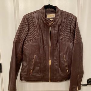 Michael Kors Size XL leather jacket, NWOT